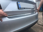 Кромка багажника (нерж) Carmos для Skoda Rapid 2012-