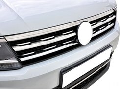 Накладки на кант решітку і фари (3 шт, нерж) для Volkswagen Tiguan 2016↗