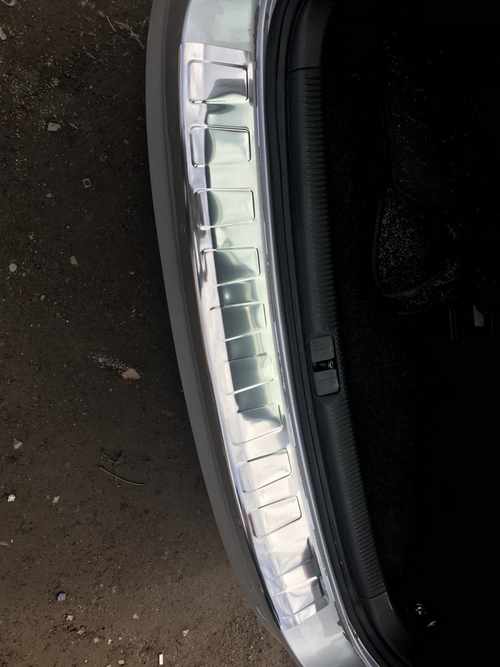 Накладка на задній бампер (нерж) для Volkswagen Passat B7 2012-2015 (SW)