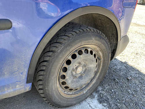 Накладки на арки (2 здвижні дверки ) для VW Caddy 2004-2010 коротка база