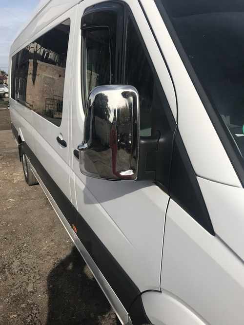 Хром накладки на дзеркала Carmos для Mercedes Sprinter 906, VW Crafter 2006-2017