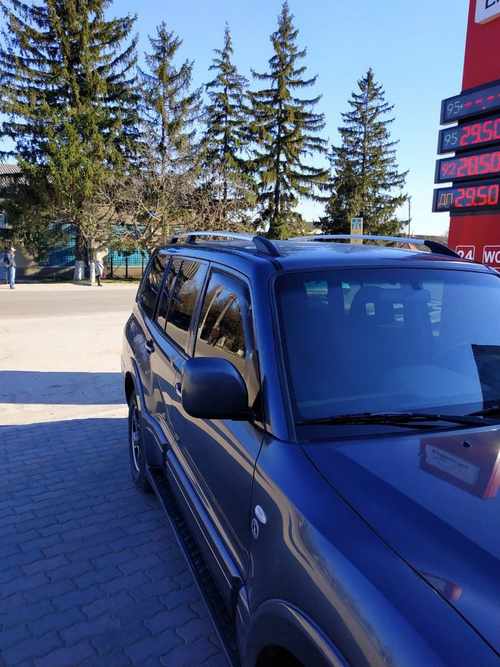 Рейлінги Хром турецький дизайн (2 шт) для Mitsubishi Pajero Wagon III