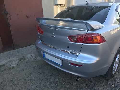 Хром накладка на нижню кромку кришки багажника Omsa Line для Mitsubishi Lancer 2007-