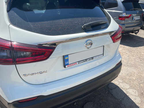 Хром накладка над номером на багажник (нерж.) для Nissan Qashqai 2014+