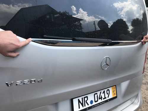 Кромка заднього скла (нерж) для Mercedes Vito 447 2015+
