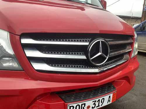 Хром накладки на передню решітку для Mercedes Sprinter 906 2013+ нерж Carmos (Туреччина)
