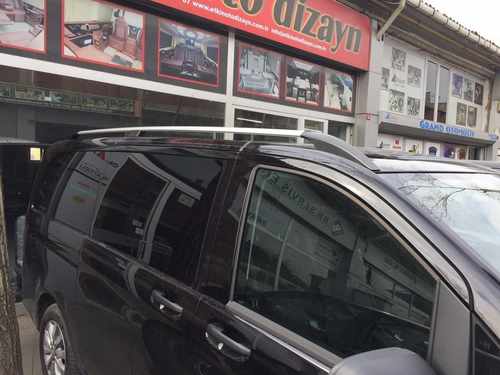 Рейлінги хром Elite (пласт. ніжки) Коротка база (SHORT) для Mercedes Vito W639 2004-2015рр.