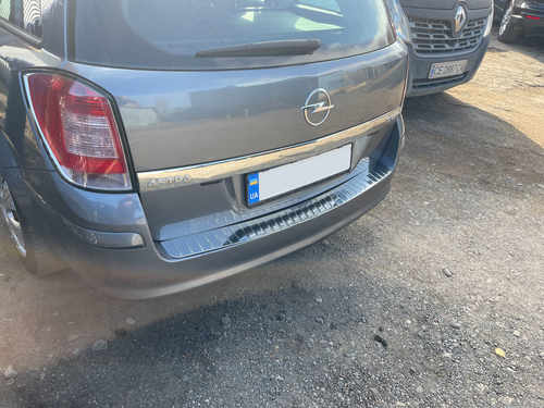 Накладка на задній бампер (матова) для (нерж) для Opel Astra H 2004-2013 универсал