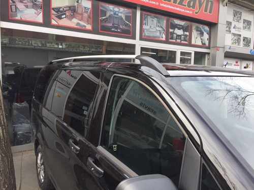 Рейлінги хром Elite (пласт. ніжки) Коротка база (SHORT) для Mercedes Vito W639 2004-2015рр.