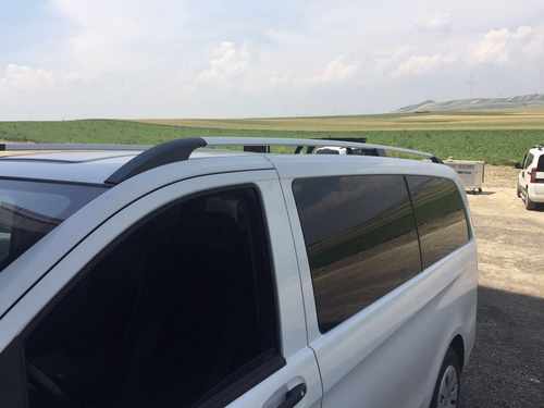 Рейлінги хром Elite (пласт. ніжки) Коротка база (SHORT) для Mercedes Vito W639 2004-2015рр.