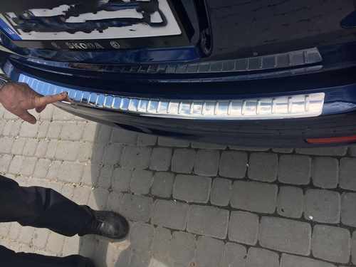 Накладка на задній бампер (нерж) для Mercedes E-klass W212 (SW) універсал