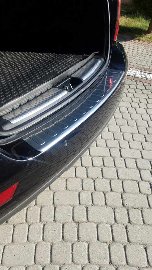 Накладки на задній бампер OmsaLine (нерж) Матова для Mercedes ML W164