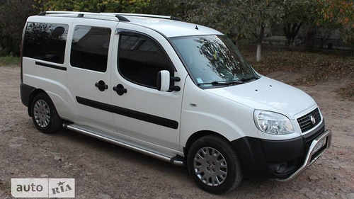 Рейлінги Хром Пластикові ніжки для Fiat Doblo I 2001-2005 рр.