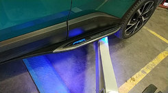 Бокові пороги з поідсвічуванням під оригінал для Toyota C-HR 2016-