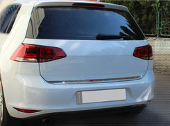 Хром накладка на нижнюю кромку крышки багажника (нерж.) для VW Golf 2012+