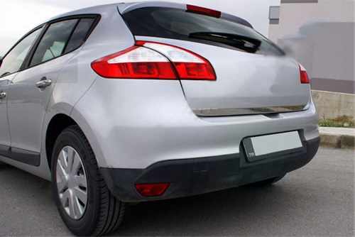 Хром накладка на нижню кромку кришки багажника (нерж.) для Renaul Megane 2009+
