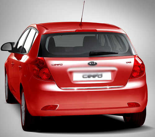 Кромка багажника (HB, нерж.) для Kia Ceed 2007-2012 рр.