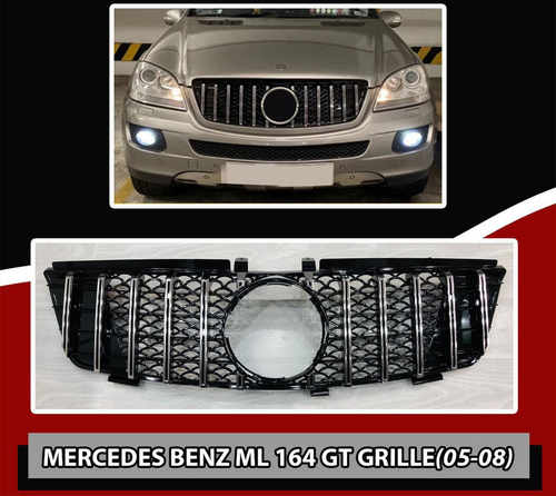 Передня решітка (GT, 2005-2008) для Mercedes ML W164