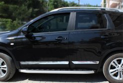 Хром молдинг дверний (нерж.) для Nissan Qashqai 2006+