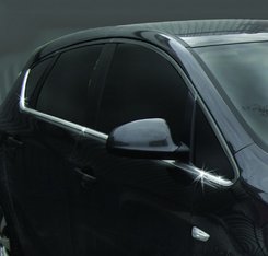 Нижня окантовка вікон (Hatchback, 8 шт, нерж) OmsaLine - Італійська нержавійка для Opel Astra J 2010↗ мм.