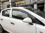 Хром накладки для Opel Corsa D окантовка вікон нерж Carmos (Туреччина)
