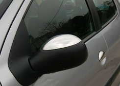 Накладки на дзеркала (2 шт., нерж.) Carmos - Турецька сталь для Citroen C-2 2003-2009 рр.
