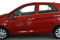 Окантовка вікон (4 шт, нерж) для Kia Picanto 2011-2016 рр.