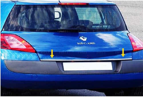 Хром накладки для Renault Megane II SD кромка багаж нерж Carmos (Туреччина)