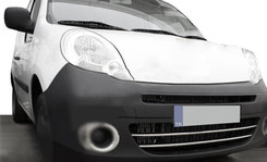 Хром накладки на передній бампер (нерж.) для Renault Kangoo 2008+