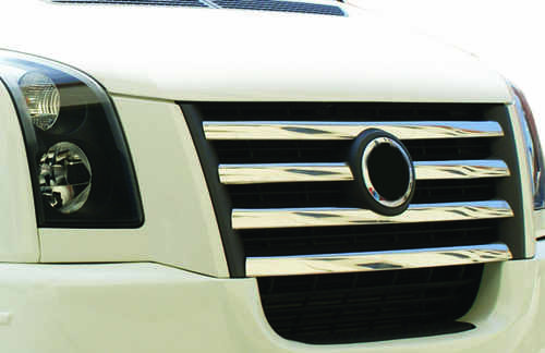 Хром накладки на решітку радіатора (нерж.) Omsa для VW Crafter 2006-2011