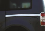 Хром молдинги під зсувну двері для VW Caddy 2004-2015 (коротка база)