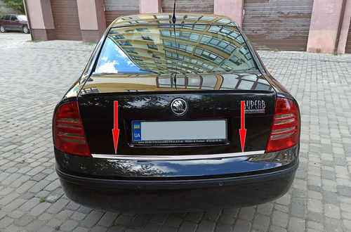 Кромка багажника (нерж.) для Skoda Superb 2001-2009 рр.