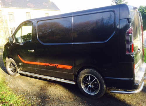 Хром накладки на стопи для Opel Vivaro/Renault Trafic 2015-
