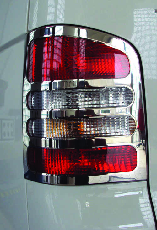 Хром окантовка на стопи (нерж.) 2 шт. для VW T5 Transporter / Caravella 2003-2015 Carmos (Туреччина)