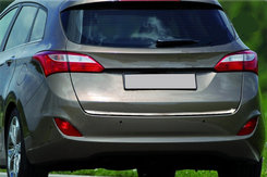 Кромка багажника (SW, нерж) для Hyundai I-30 2012-2017рр.