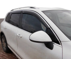 Вітровики з хром молдингом (4 шт, Niken) для Volkswagen Tiguan 2007-2016 рр.