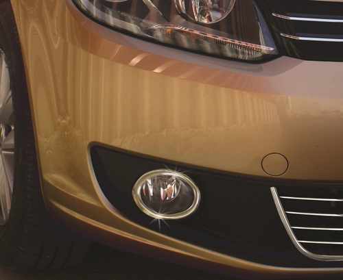 Хром окантовка на протитуманні ліхтарі (нерж.) Carmos для Fiat Doblo 2005-2009