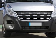 Накладки на противотуманки (2 шт., нерж.) для Renault Master 2011↗ мм.