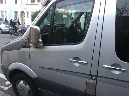 Хром накладка на лючок бензобаку Omsa для Mercedes Sprinter 2007-/VW Crafter 2006-