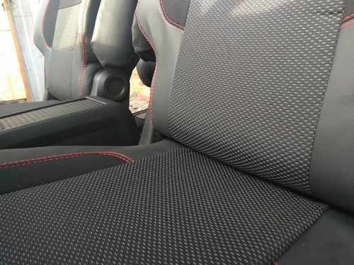 Авточохли (тканина↗кожзам, Premium) Повний салон для Citroen Berlingo 2008-2018 років.