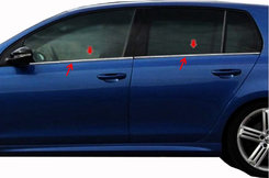 Молдинг скла (4 шт, нерж) для Volkswagen Golf 6