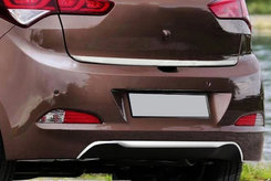 Накладка вторец бампера (нерж.) для Hyundai I-20 2014-2018