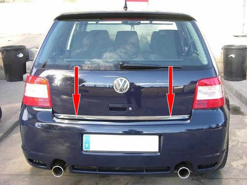 Хром накладка на кромка багажника нерж для VW Golf4 Carmos (Туреччина)