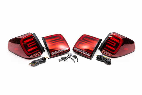Задні LED ліхтарі 2016-2021 (RED-Sequential) для Nissan Armada 2016↗ мм.