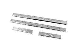 Накладки на пороги Carmos (4 шт, нерж) для Volkswagen Jetta 2006-2011рр.
