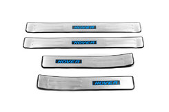 Накладки на пороги Libao LED (4 шт, нерж) для GreatWall Haval H6