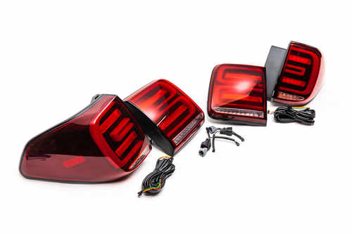 Задні LED ліхтарі 2016-2021 (RED-Sequential) для Nissan Armada 2016↗ мм.