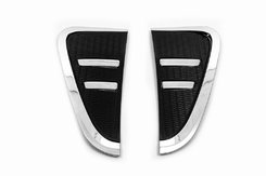 Накладки на зябра хром із чорним (2 шт) для BMW X5 F-15 2013-2018рр.