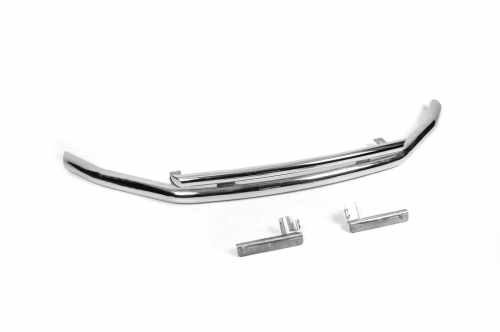 Передний двойной ус ST014 (нерж) 60/42 мм для Nissan Qashqai 2010-2014 .