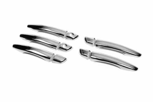 Хром накладки на дверні ручки нерж. (5 шт) для Peugeot Expert 2017-